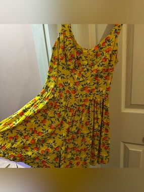 Wild Fable Orange Fruit Print Romper Womens XS